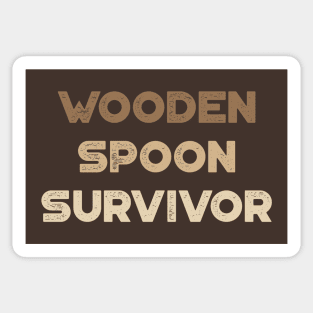 Wooden Spoon Survivor Wood Funny Sticker